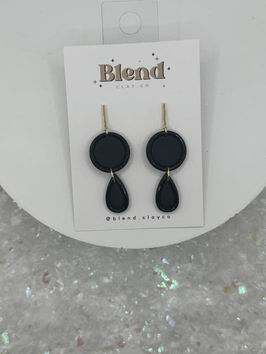 Bordered Teardrop Dangles